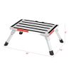 New Folding Aluminum Platform Step Stool RV Ladder With Reflective Stripe+Handle