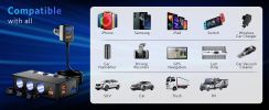 Car refrigerator charging power supply, car mobile phone fast charger, 1 + 3 car cigarette lighter