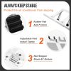 VEVOR Air Conditioner Support Bracket, Max. 220 lbs Load Capacity, Heavy Duty Steel Construction AC No Drilling Easy Installation, Fits Single or Doub